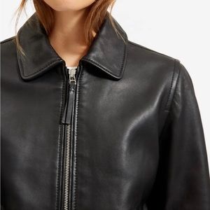Everlane Modern Leather Jacket Black M New NWT